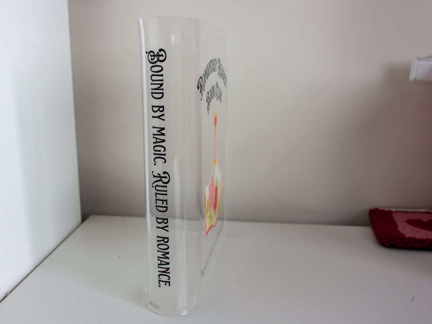Romantasy Reader Acrylic Book Vase