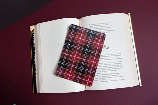 Red Tartan Kindle Insert