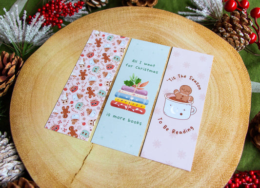 Christmas Bookmark, Reading Bookmark, Book Lover Gift, Book Gift, Cute Bookmark, Christmas Gift, Christmas Book Gift