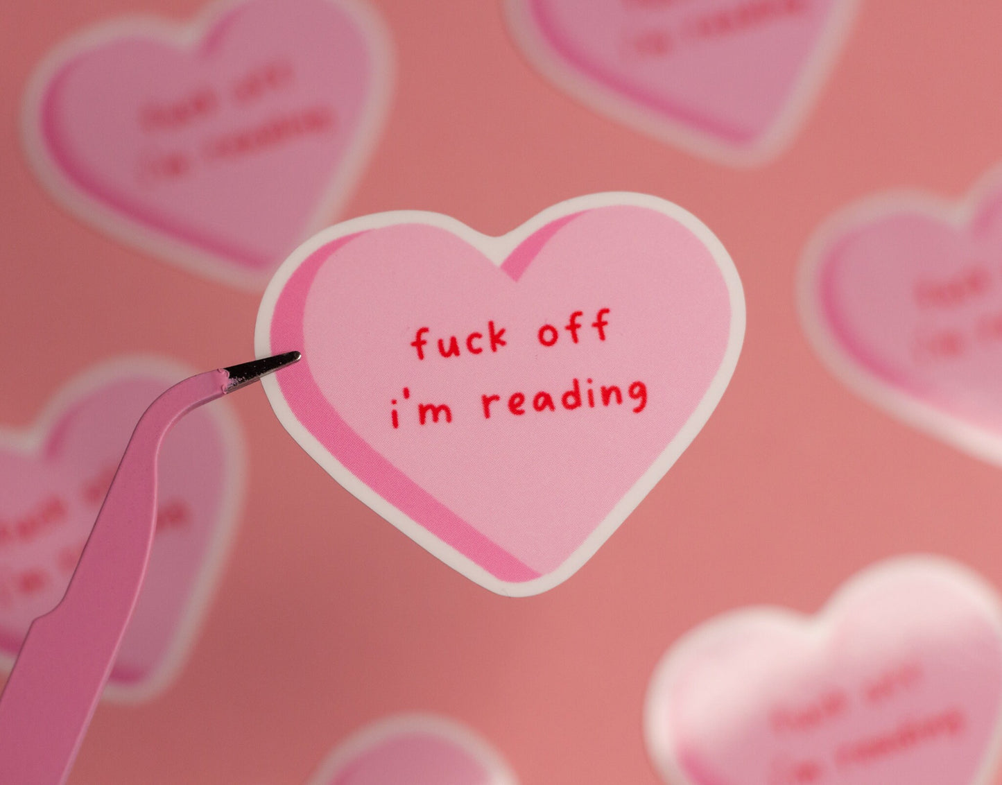 Fuck Off I'm Reading Sticker, Waterproof Sticker, Cute Kindle Sticker, Gift for Book Lover, Bookish Gift