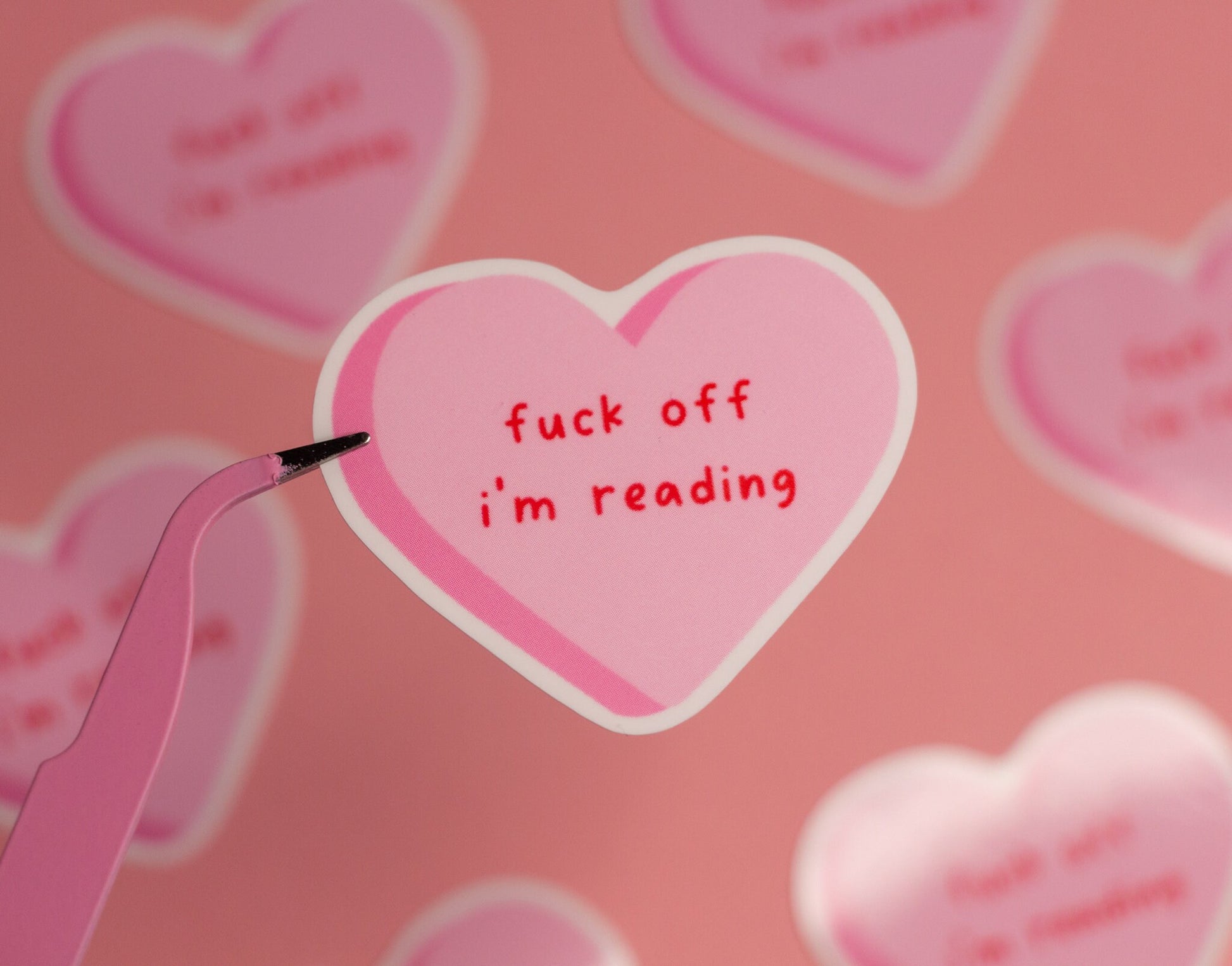 Fuck Off I'm Reading Sticker, Waterproof Sticker, Cute Kindle Sticker, Gift for Book Lover, Bookish Gift