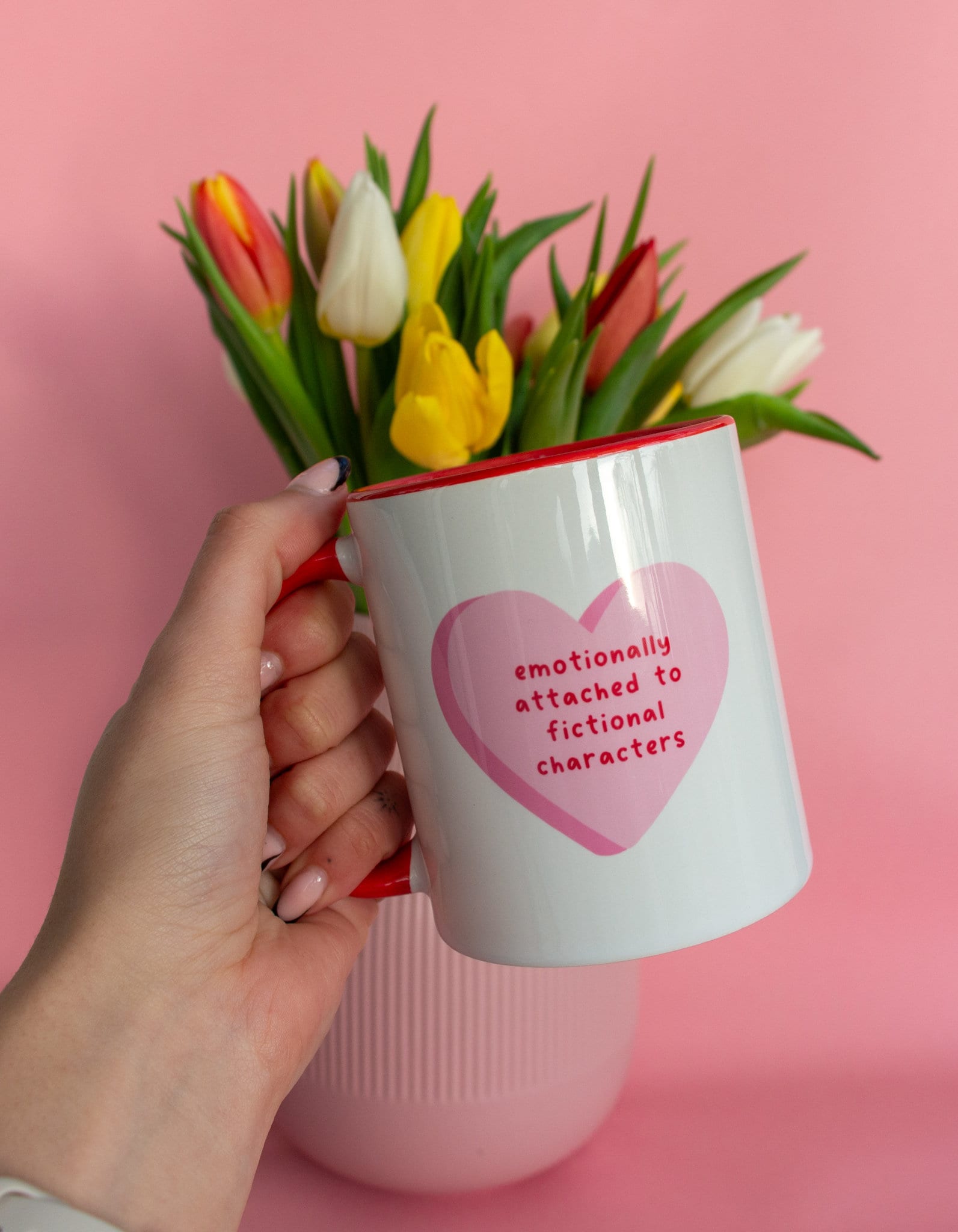 Emotionally Attached To Fictional Characters Book Mug, Bookish Mug, Book Lover Gift, Bookish Merch, Gifts For Readers, Booktok