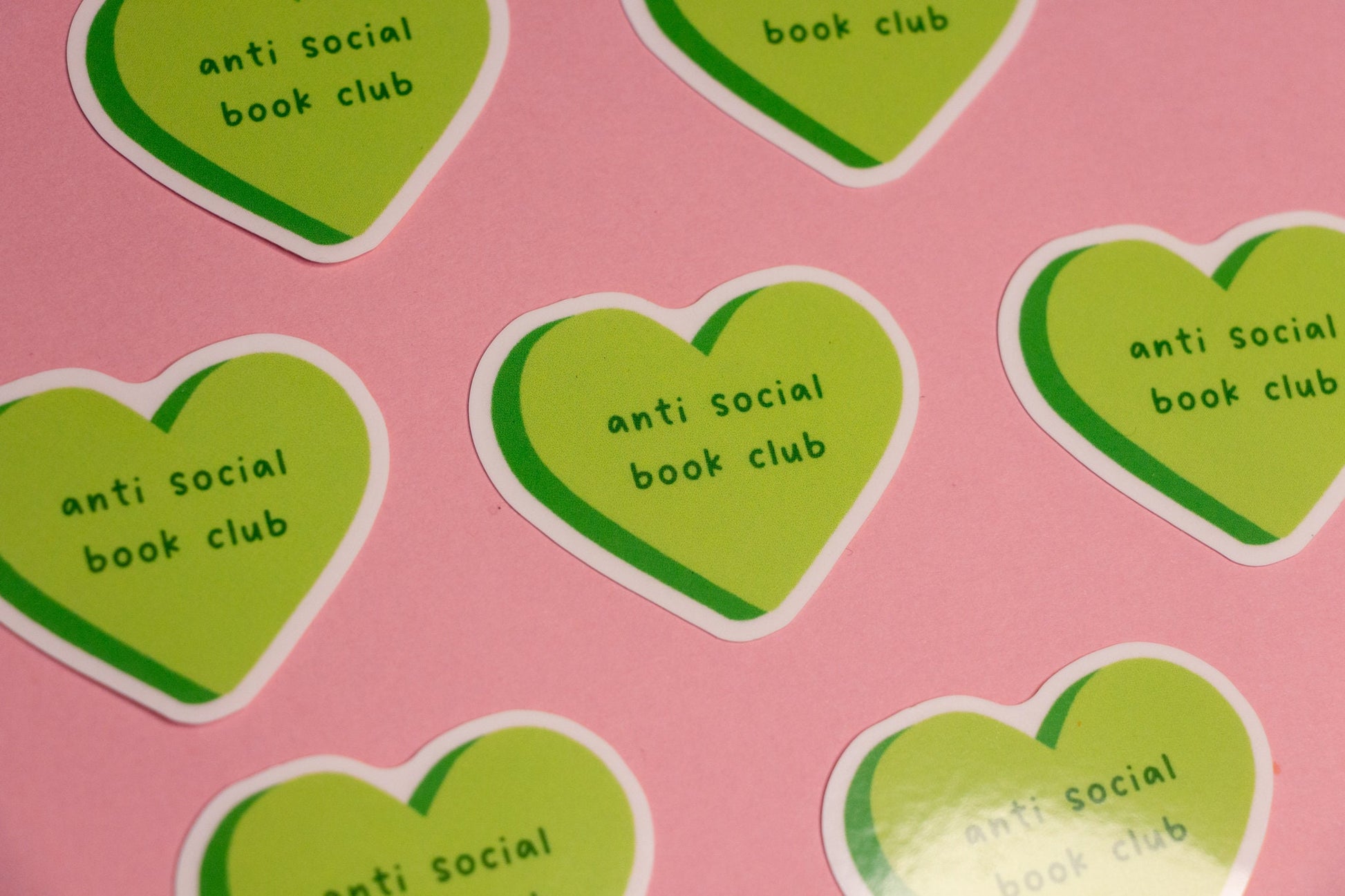 Anti Social Book Club Sticker, Book Sticker, Waterproof Sticker, Vinyl Sticker, Kindle Sticker, Book Lover Gift