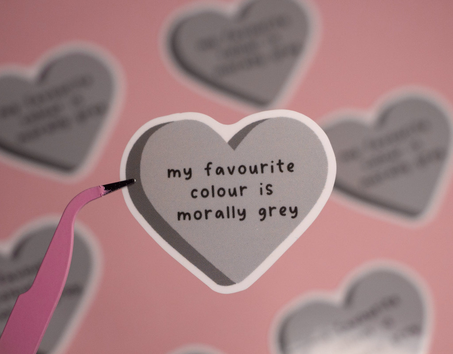 My Favourite Colour Is Morally Grey Sticker, Villain Sticker, Book Merch, Book Inspired, Book Lover Gift, Valentine's Day Gift