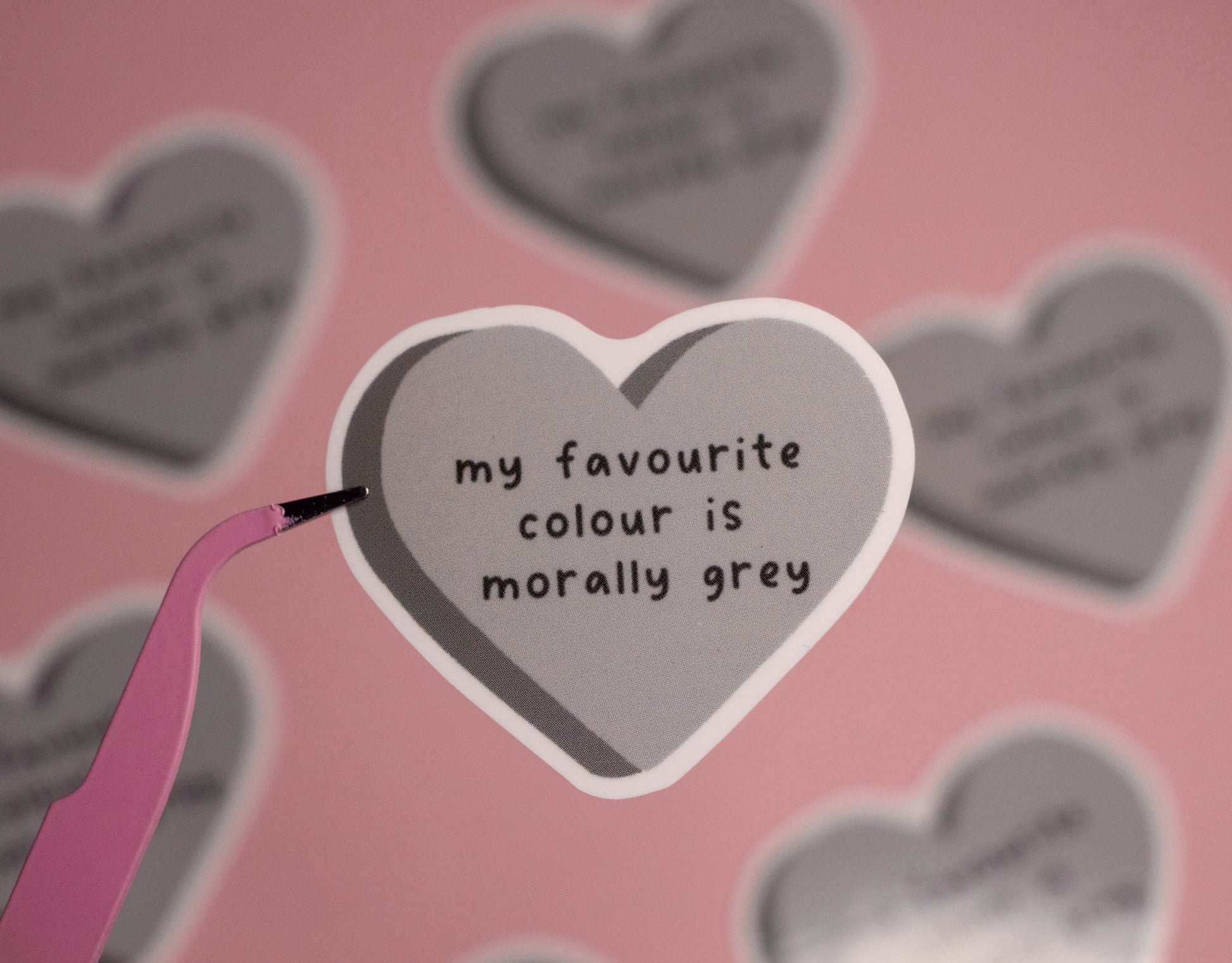 My Favourite Colour Is Morally Grey Sticker, Villain Sticker, Book Merch, Book Inspired, Book Lover Gift, Valentine's Day Gift