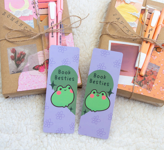 Frog Book Besties Bookmark Set, Book Lover Gift, Book Friends, Bookish Gifts, Gifts for Best Friends