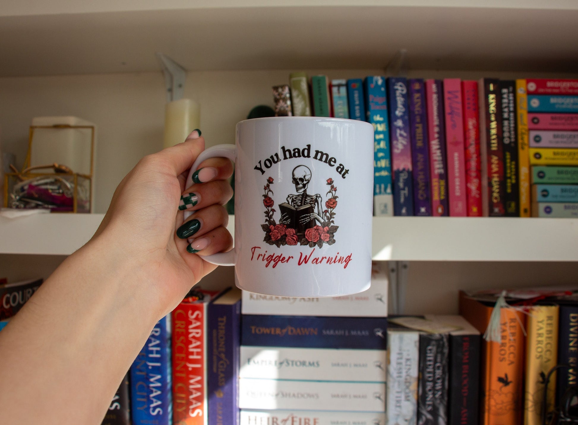 You Had Me At Trigger Warning Mug, Bookish Mug, Book Lovers Gift, Dark Romance Book Reader, Gifts for Readers, Booktok Merch