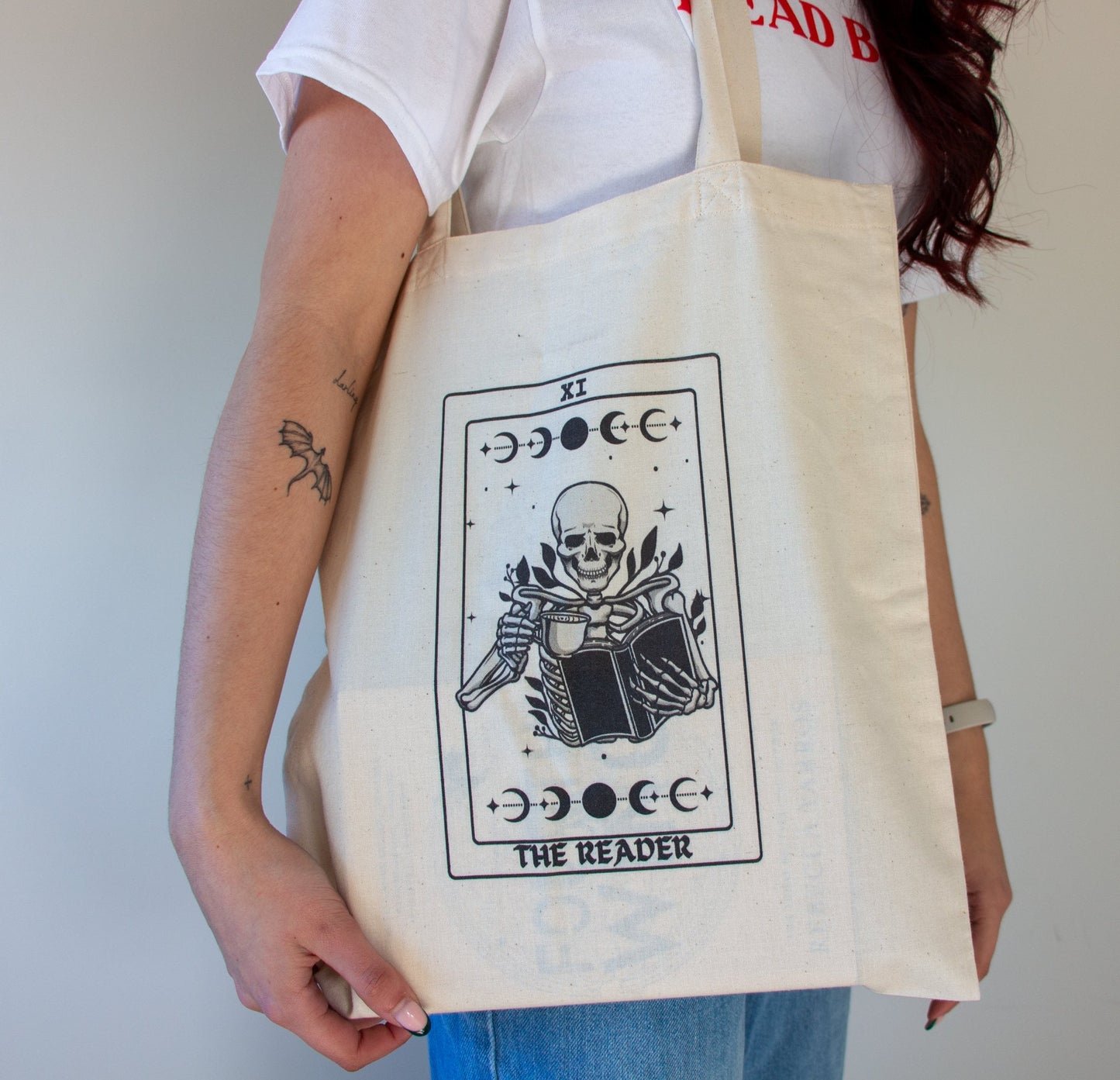 The Reader Tote Bag, Book Lover Gift, Bookish Gift, Funny Reading Tote Bag, Book Tote Bag