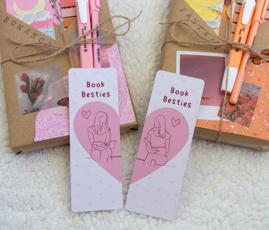 Girly Book Besties Bookmark Set, Book Lover Gift, Book Friends, Bookish Gifts, Gifts for Best Friends